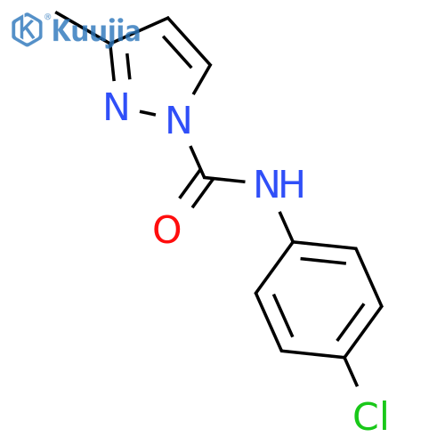 1H-Pyrazole-1-carboxamide, N-(4-chlorophenyl)-3-methyl- structure