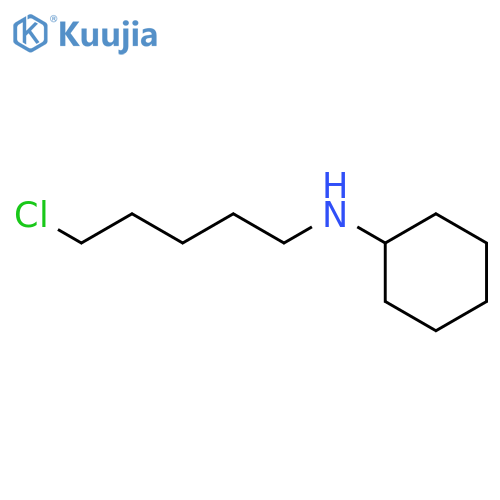 N-(5-chloropentyl)cyclohexanamine;hydrochloride structure