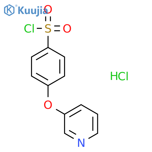 4-(Pyridin-3-yloxy)benzene-1-sulfonylchloridehydrochloride structure