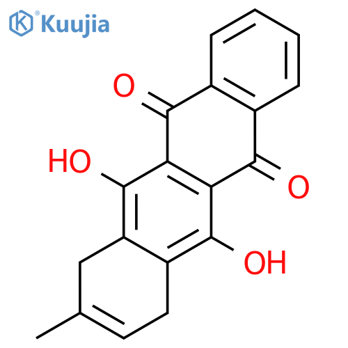 6,11-Dihydroxy-8-methyl-7,10-dihydrotetracene-5,12-dione structure