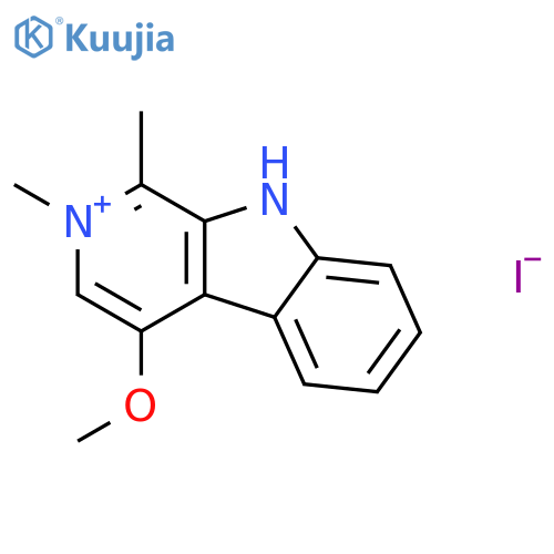 9H-PYRIDO[3,4-B]INDOLIUM, 4-METHOXY-1,2-DIMETHYL-, IODIDE structure