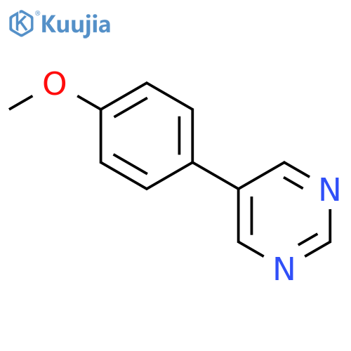 Pyrimidine, 5-(4-methoxyphenyl)- structure