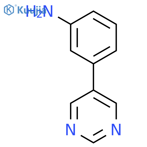 3-pyrimidin-5-ylaniline structure