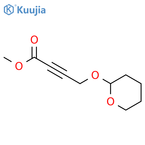 2-Butynoic acid, 4-[(tetrahydro-2H-pyran-2-yl)oxy]-, methyl ester structure