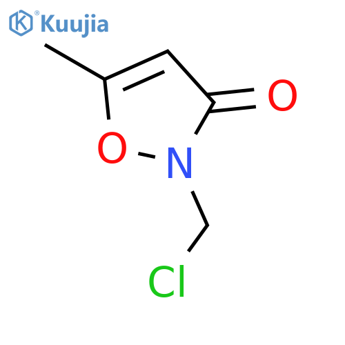 3(2H)-Isoxazolone, 2-(chloromethyl)-5-methyl- structure