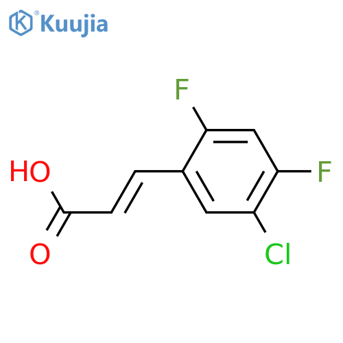 5-Chloro-2,4-difluorocinnamic acid structure