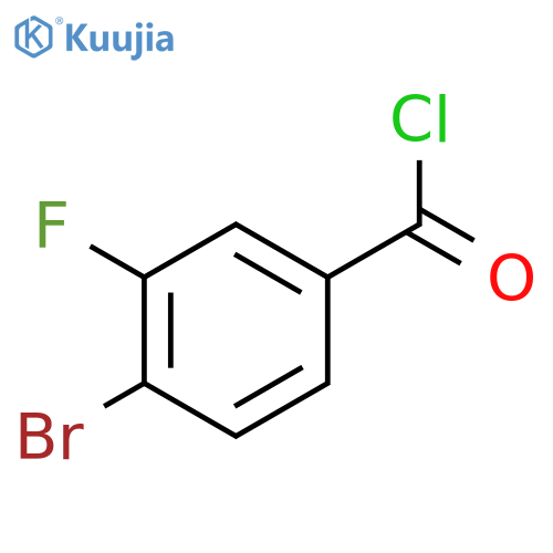 4-bromo-3-fluorobenzoyl chloride structure