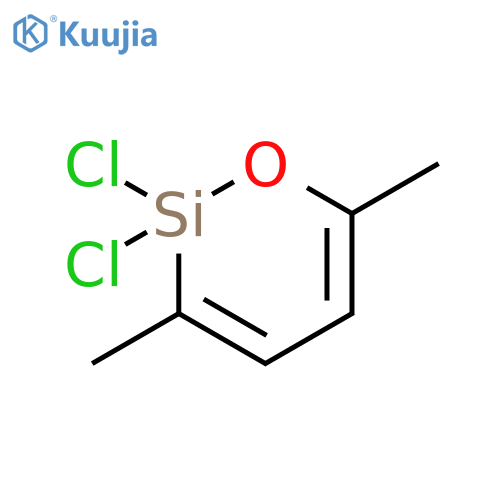 1-Oxa-2-silacyclohexa-3,5-diene, 2,2-dichloro-3,6-dimethyl- structure