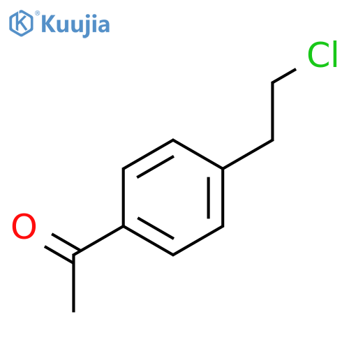 1-4-(2-Chloroethyl)phenyl-1-ethanone structure
