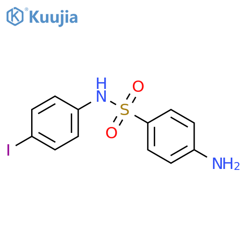 4-amino-N-(4-iodophenyl)benzene-1-sulfonamide structure