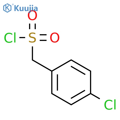 (4-Chlorophenyl)methanesulfonyl chloride structure