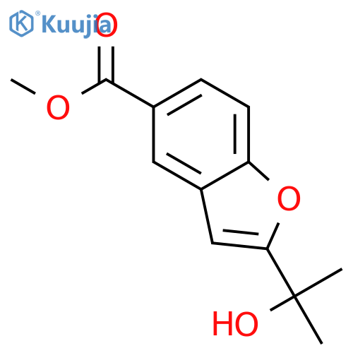 methyl 2-(2-hydroxypropan-2-yl)benzofuran-5-carboxylate structure