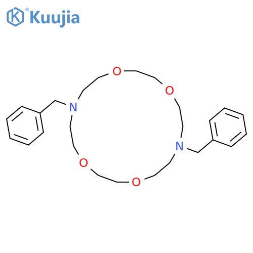 N,N'-Dibenzyl-1,4,10,13-tetraoxa-7,16-diazacyclooctadecane structure