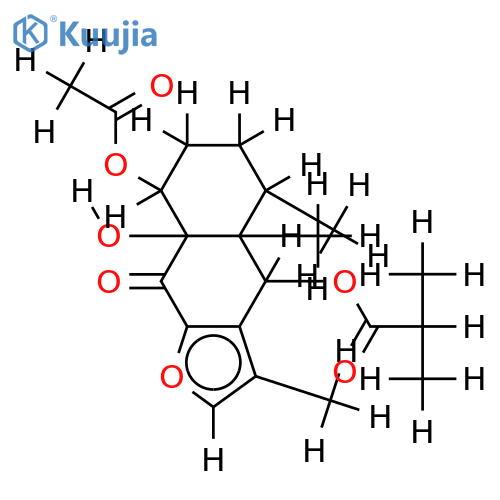 6-(2-Methylpropanoyl),1-Ac-(1alpha,6beta,10beta)-1,6,10-Trihydroxyfuranoeremophlian-9-one structure