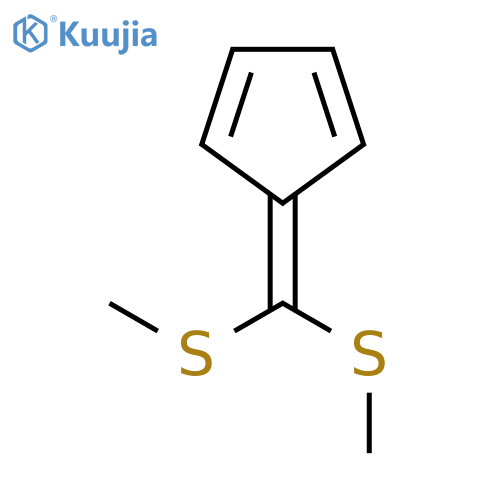 1,3-Cyclopentadiene, 5-[bis(methylthio)methylene]- structure