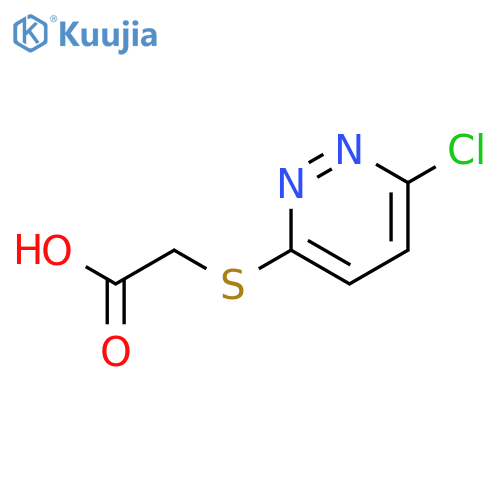 2-(6-chloropyridazin-3-yl)sulfanylacetic acid structure