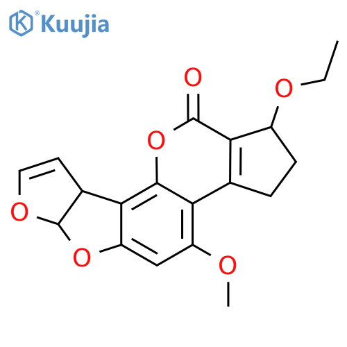 16-Ethoxy-11-methoxy-6,8,19-trioxapentacyclo[10.7.0.02,9.03,7.013,17]nonadeca-1,4,9,11,13(17)-pentaen-18-one structure