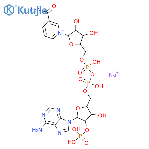 b-nicotinamide adenine dinucleotide*phos phate sodiu structure