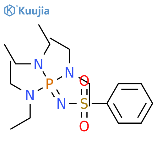 BENZENESULFONAMIDE, N-[TRIS(DIETHYLAMINO)PHOSPHORANYLIDENE]- structure