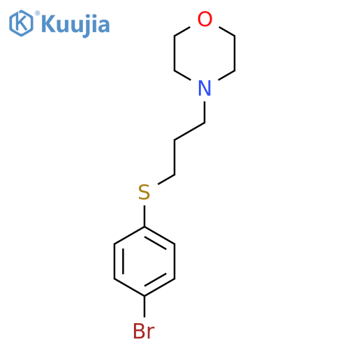 4-(3-((4-Bromophenyl)thio)propyl)morpholine structure