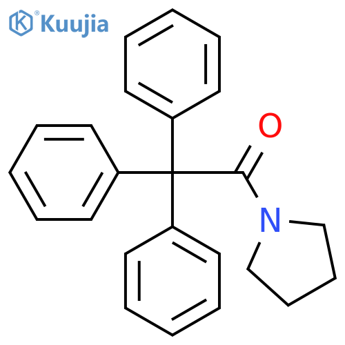Ethanone, 2,2,2-triphenyl-1-(1-pyrrolidinyl)- structure