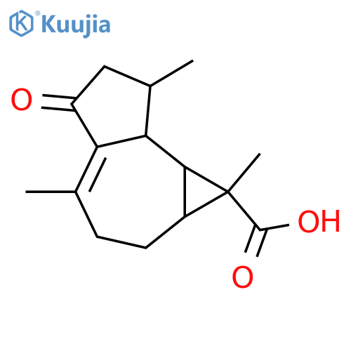 12-Hydroxy-1(10)-aromadendren-2-one; (4α,5β,6α,7α,11α)-form, 12-Carboxylic acid structure