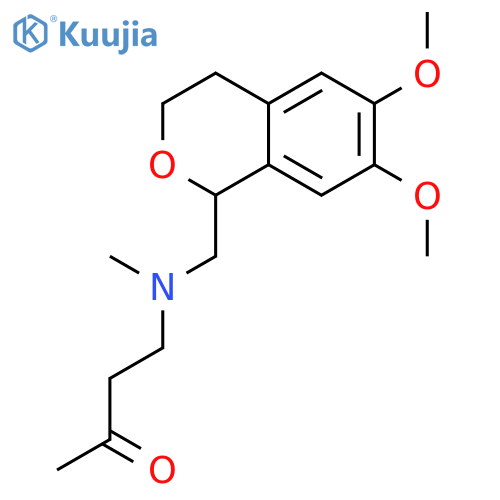 4-{[(6,7-dimethoxy-3,4-dihydro-1H-isochromen-1-yl)methyl](methyl)amino}butan-2-one structure