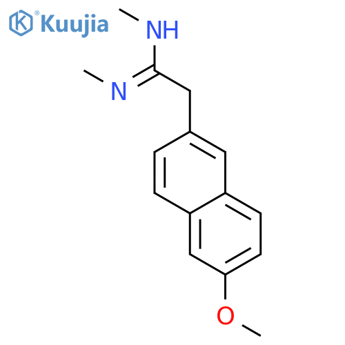 2-NAPHTHALENEETHANIMIDAMIDE, 6-METHOXY-N,N'-DIMETHYL- structure