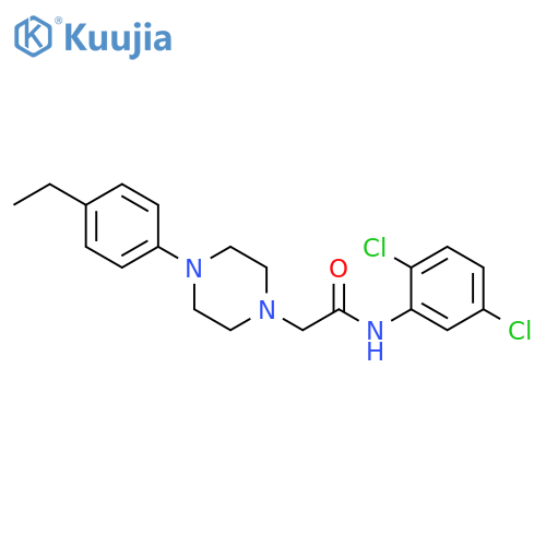 N-(2,5-dichlorophenyl)-2-4-(4-ethylphenyl)piperazin-1-ylacetamide structure