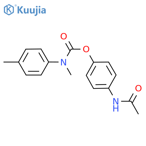 4-acetamidophenyl N-methyl-N-(4-methylphenyl)carbamate structure
