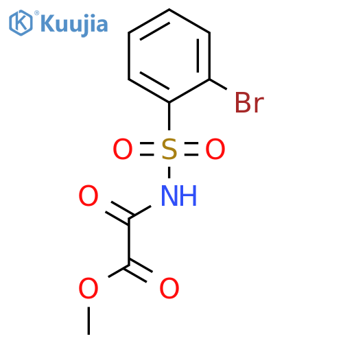 Acetic acid, [[(2-bromophenyl)sulfonyl]amino]oxo-, methyl ester structure