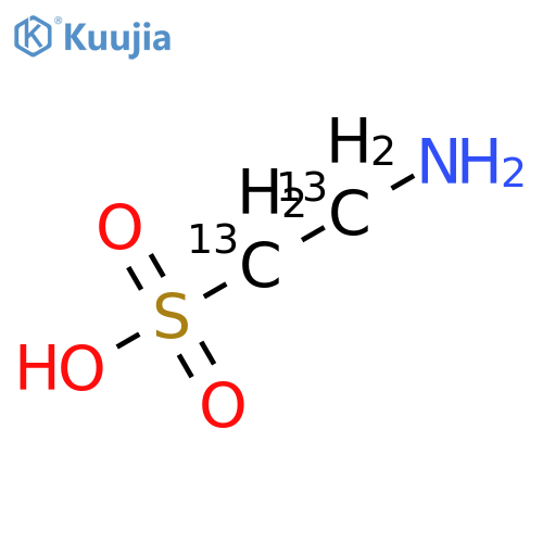 Taurine-13C2 structure