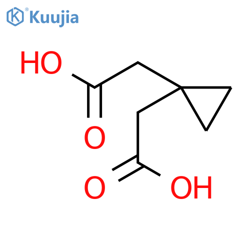 2,2'-(cyclopropane-1,1-diyl)diacetic acid structure