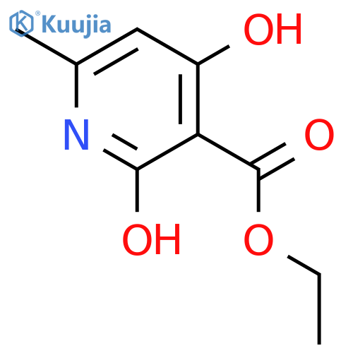Ethyl 2,4-dihydroxy-6-methylnicotinate structure