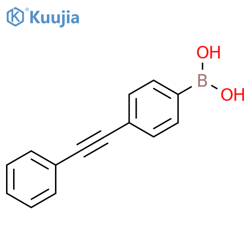Boronic acid, B-[4-(2-phenylethynyl)phenyl]- structure