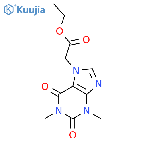 <br>(1,3-Dimethyl-2,6-dioxo-1,2,3,6-tetrahydro-purin-7-yl)-acetic acid ethyl es ter structure