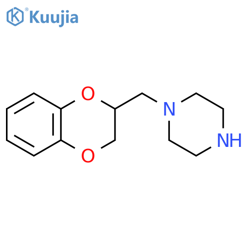 1-(2,3-dihydro-1,4-benzodioxin-2-yl)methylpiperazine structure