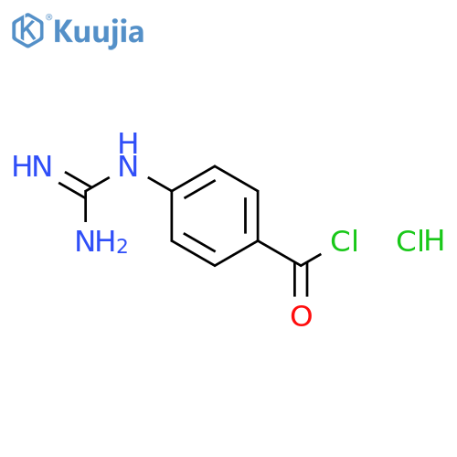 4-Guanidinobenzoyl Chloride, Hydrochloride structure