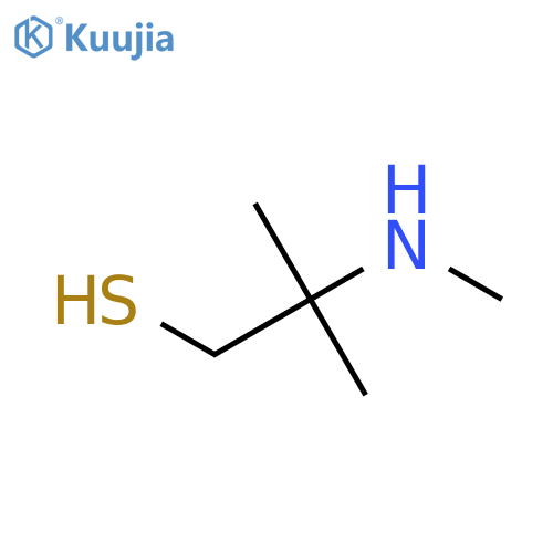 2-Methyl-2-(methylamino)propane-1-thiol structure
