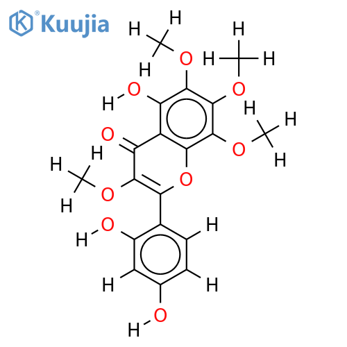 3,6,7,8-Tetra-Me ether-2',3,4',5,6,7,8-Heptahydroxyflavone structure