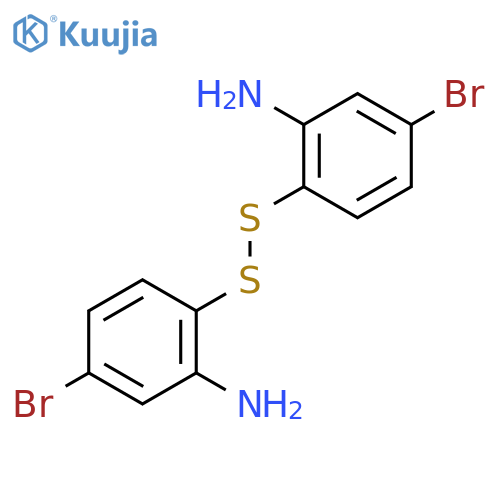 2-(2-Amino-4-bromophenyl)disulfanyl-5-bromoaniline structure