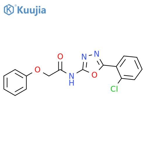 N-5-(2-chlorophenyl)-1,3,4-oxadiazol-2-yl-2-phenoxyacetamide structure