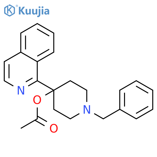 4-Piperidinol,4-(1-isoquinolinyl)-1-(phenylmethyl)-, 4-acetate structure