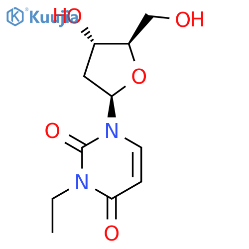 Uridine, 2'-deoxy-3-ethyl- structure