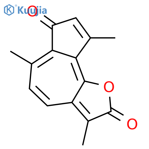 Azuleno[4,5-b]furan-2,7-dione,3,6,9-trimethyl- structure