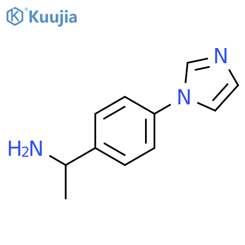 1-4-(1H-Imidazol-1-yl)phenylethanamine structure