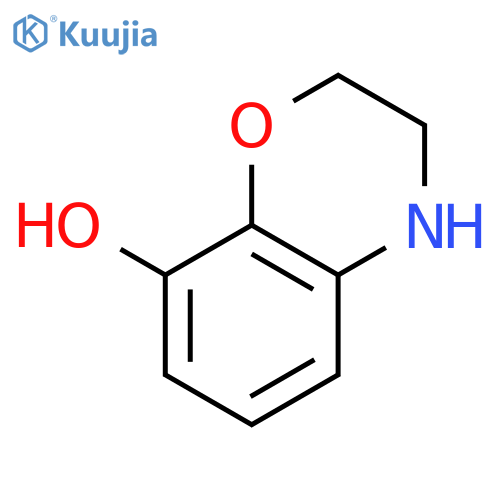 3,4-dihydro-2H-1,4-benzoxazin-8-ol structure