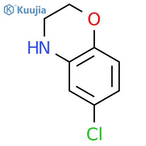6-Chloro-3,4-dihydro-2H-1,4-benzoxazine structure