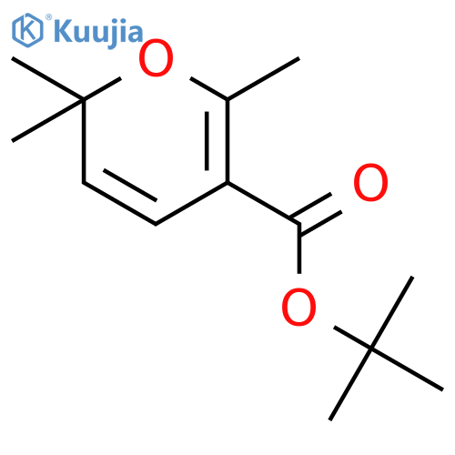 2H-PYRAN-5-CARBOXYLIC ACID, 2,2,6-TRIMETHYL-, 1,1-DIMETHYLETHYL ESTER structure