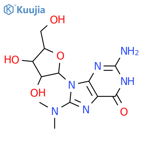 Guanosine, 8-(dimethylamino)- structure